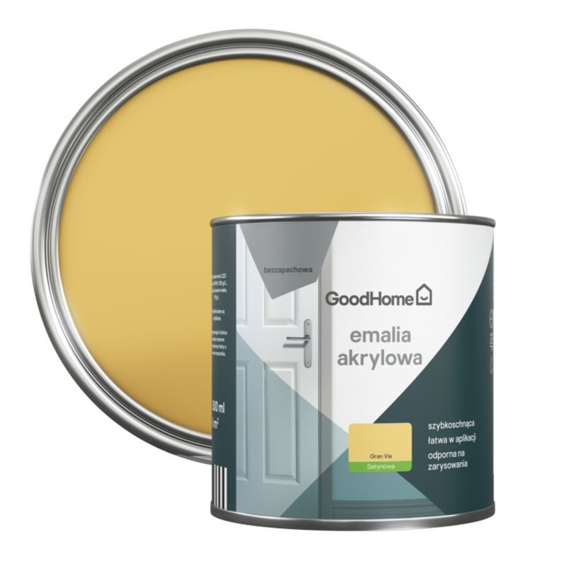 GoodHome Gran Via akryl-emalje, pletresistent, 0,5 l