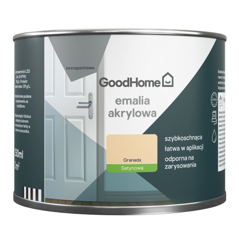 GoodHome Granada akryl-emalje, pletresistent, 0,25 l