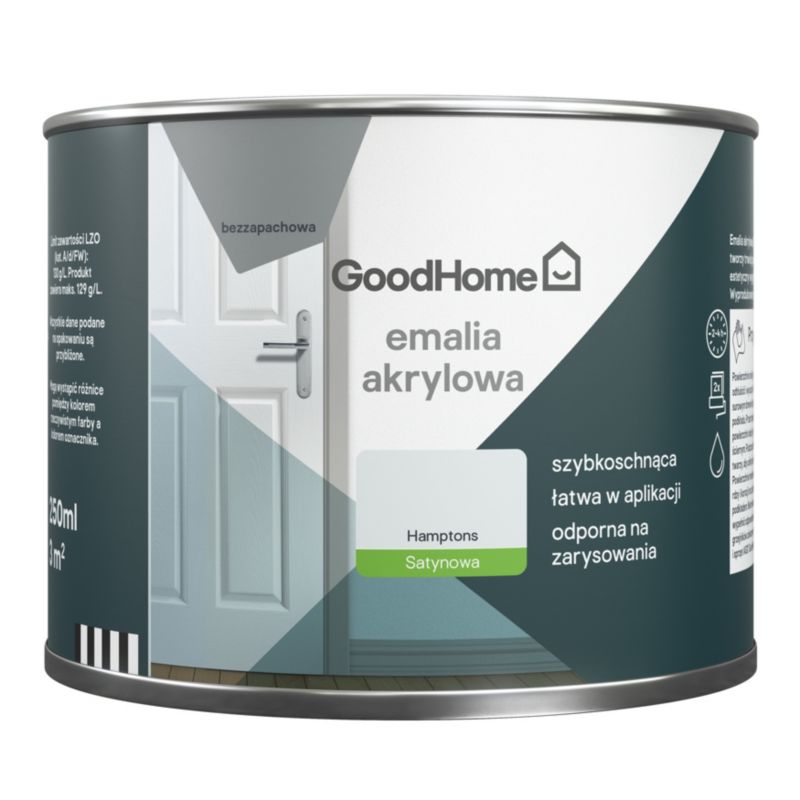 GoodHome Hamptons akryl-emalje, pletbestandig, 0,25 l