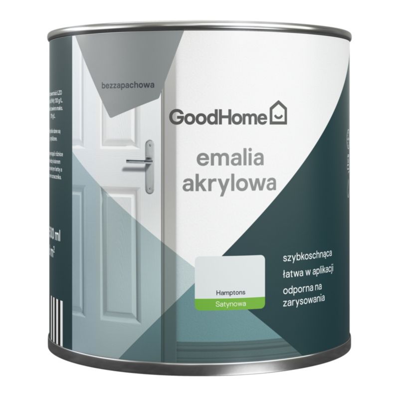 GoodHome Hamptons akryl-emalje, pletresistent, 0,5 l