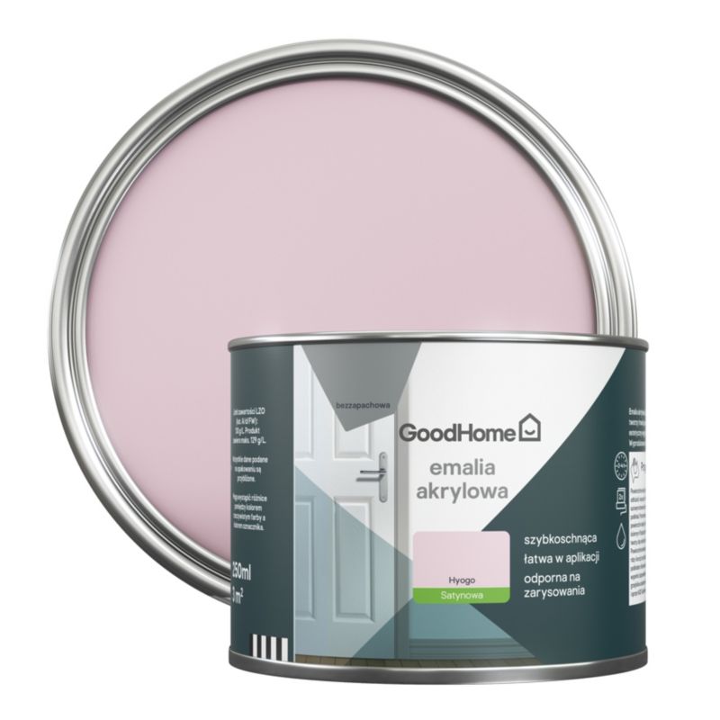 GoodHome Hyogo akryl-emalje, pletresistent, 0,25 l
