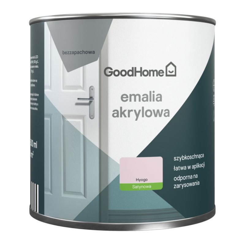 GoodHome Hyogo akryl-emalje, pletresistent, 0,5 l