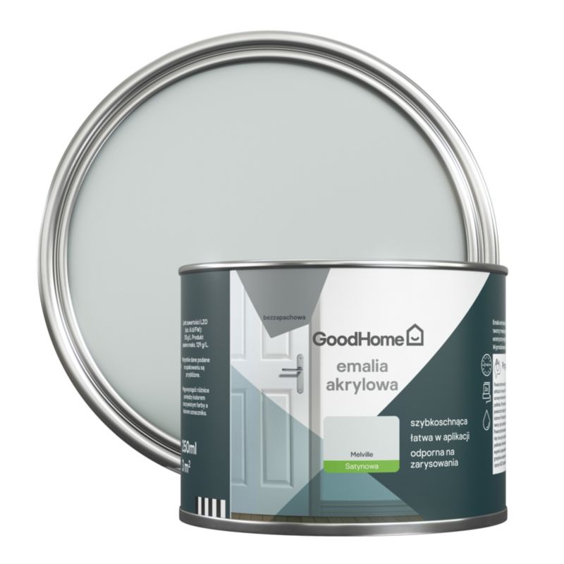GoodHome Melville akryl-emalje, pletresistent, 0,25 l