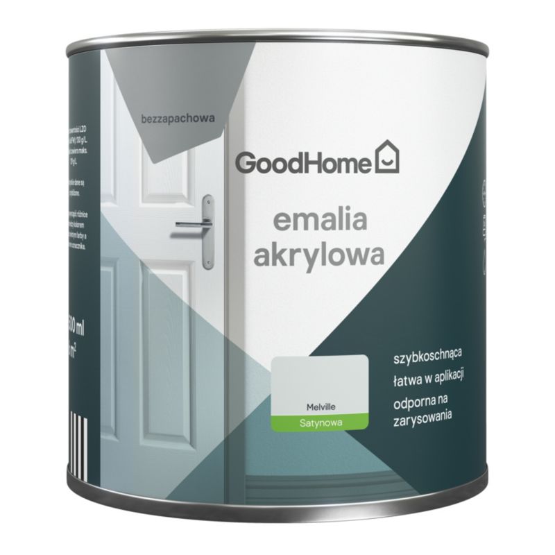 GoodHome Melville akryl-emalje, pletresistent, 0,5 l