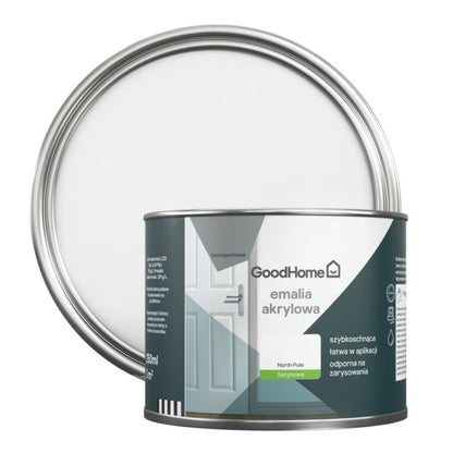 GoodHome North Pole akryl-emalje, pletresistent, 0,25 l