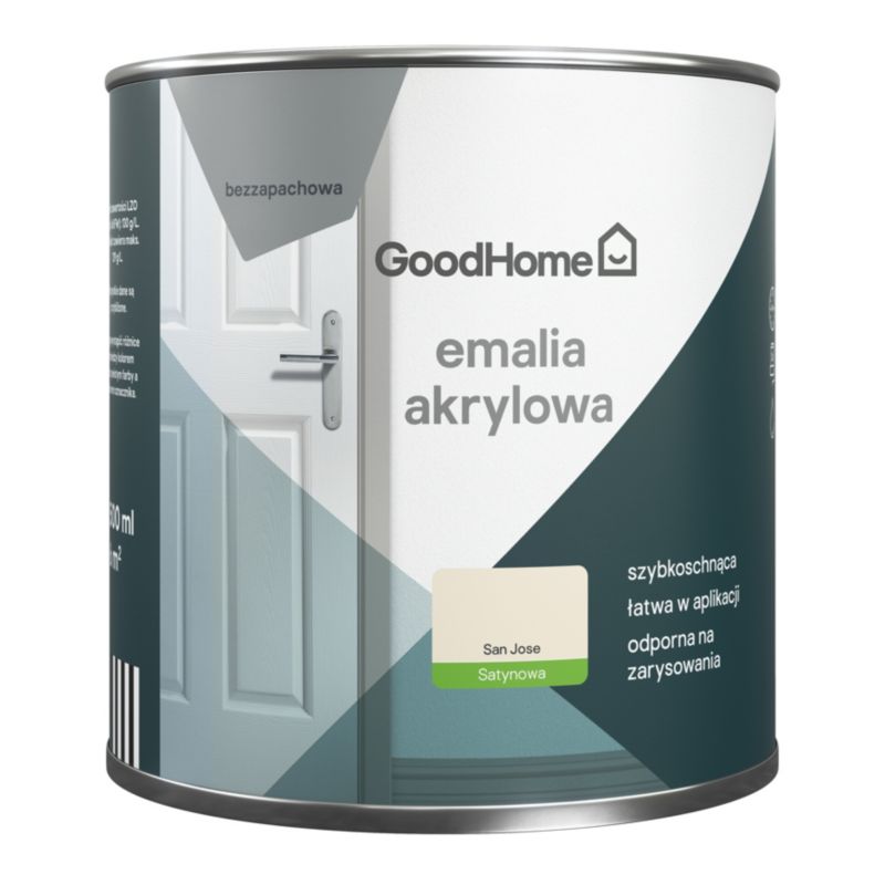 GoodHome San Jose akryl-emalje, pletresistent, 0,5 l