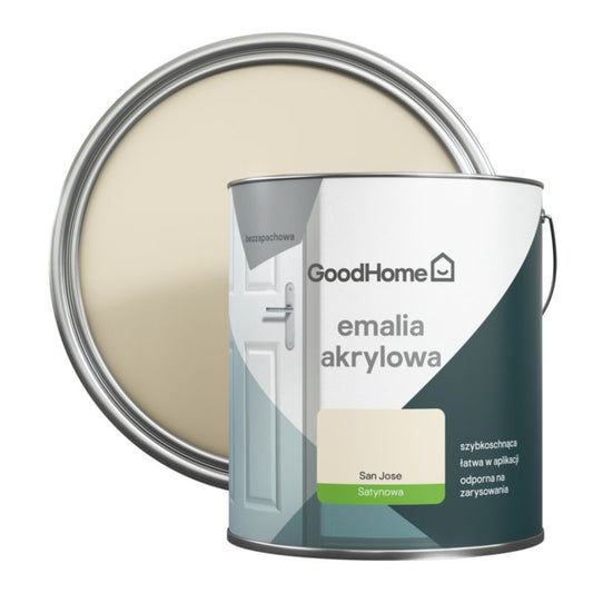 GoodHome San Jose akryl-emalje, pletresistent, 2,5 l