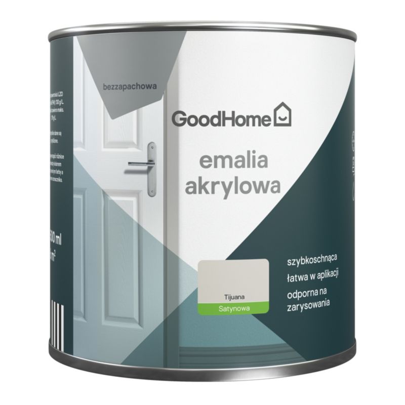GoodHome Tijuana akryl-emalje, pletresistent, 0,5 l