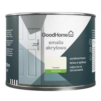 GoodHome Toronto akryl-emalje, pletresistent, 0,25 l