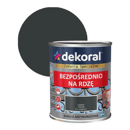 Dekoral antikorrosionsemalje sort højglans 0,65 l