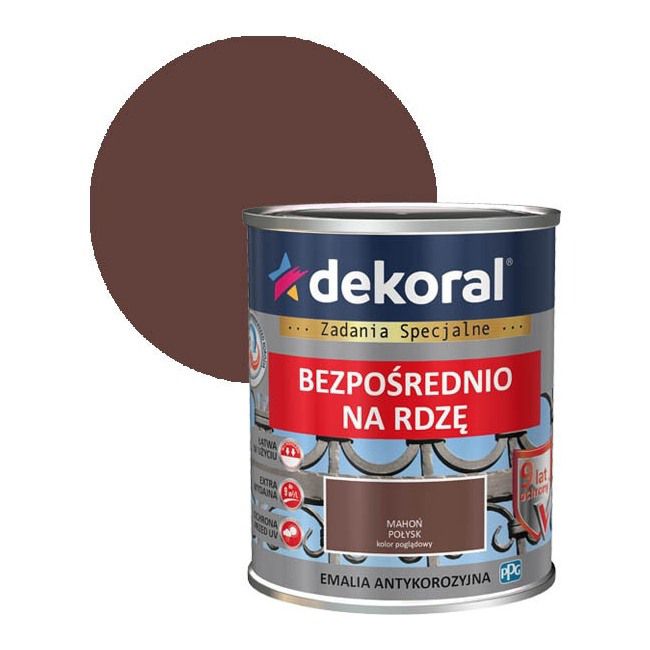 Antikorrosionsmaling Dekoral mahogni 0,65 l