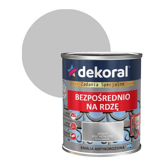Dekoral antikorrosionsmaling i sølv, 0,65 l