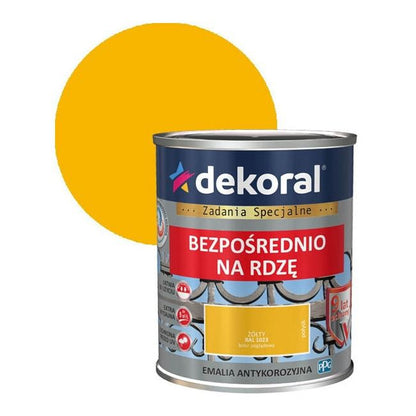 Dekoral antikorrosionsmaling gul blank 0,65 l