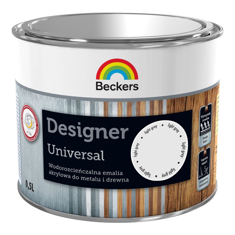 Beckers Light Grey emalje 0,5 l