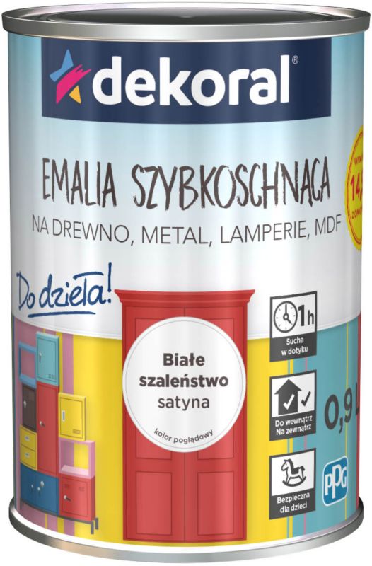Dekoral "Do dzieła" emalje hvidt vanvid 0,9 l