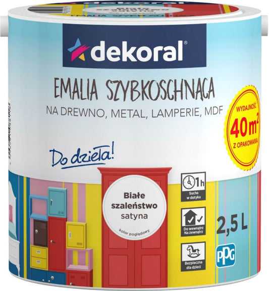 Dekoral Do Dzieła universalemalje i farve "Hvidt Vanvid" 2,5 l