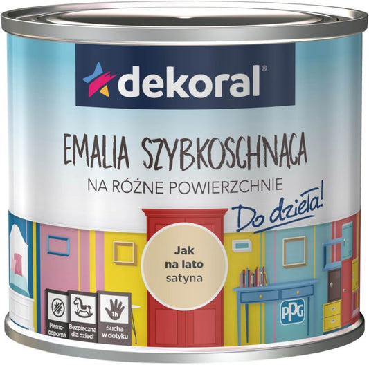 Dekoral 'Do dzieła' emalje i farven 'Sommerstemning' 0,5 l