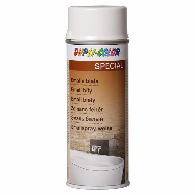 Dupli-Color hvid emaljelak til badekar 400 ml