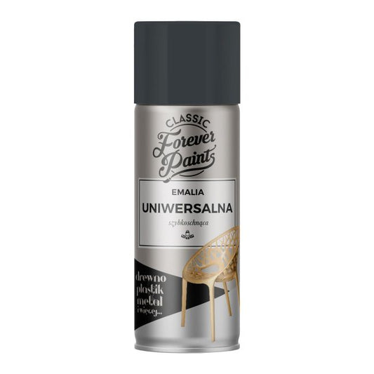 Forever Paints universal hurtigttørrende emalje 400 ml antracit