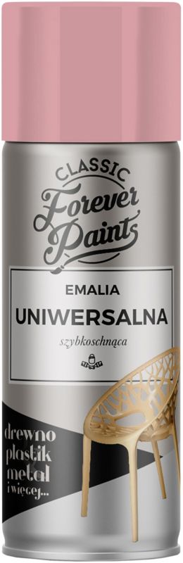 Forever Paints universal hurtigttørrende emalje 400 ml lys pink