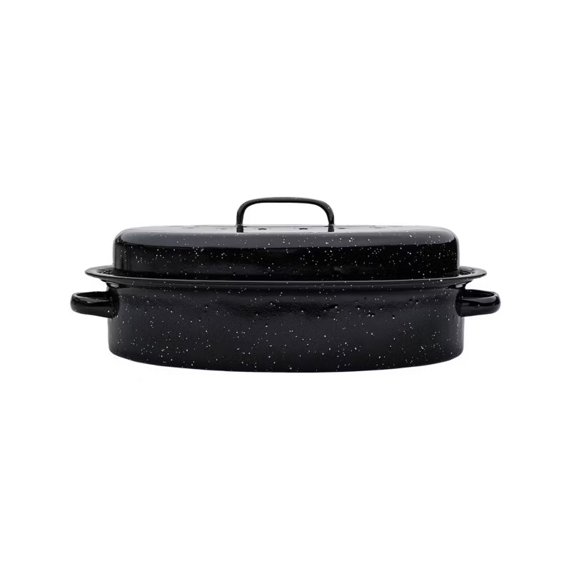 Emaljeret Stegegryde 4,8 Liter 40x27x15 cm Sort
