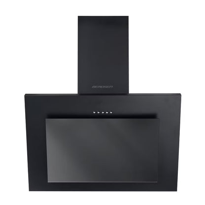 Emhætte Væghængt 60 cm Sort Glas LED BT-215