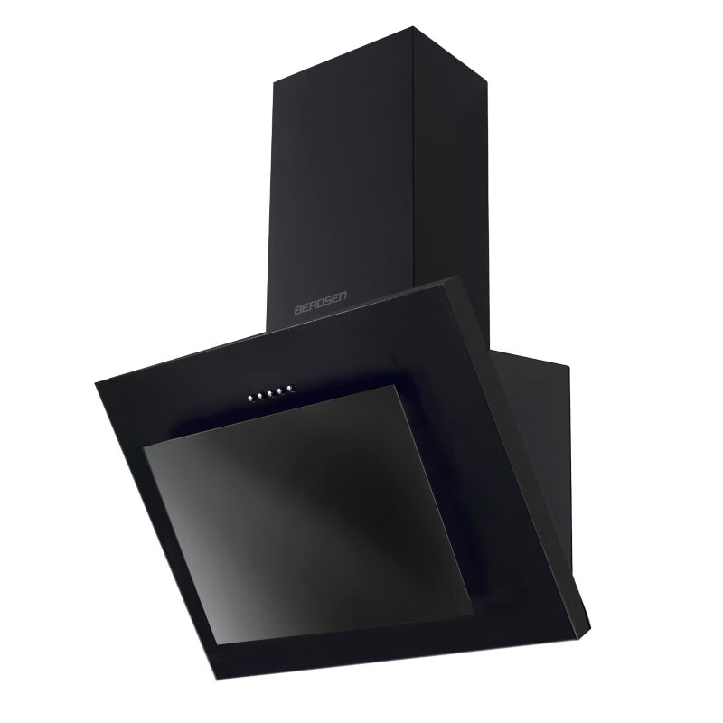 Emhætte Væghængt 60 cm Sort Glas LED BT-215