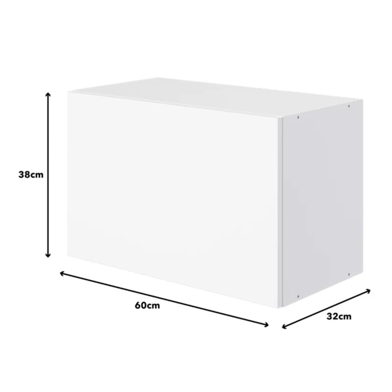 Emhætteskab 60 cm Hvid