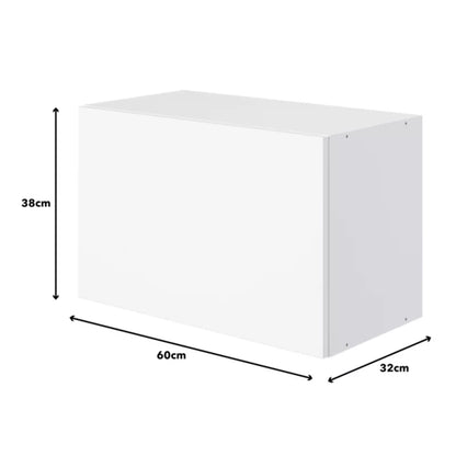 Emhætteskab 60 cm Hvid