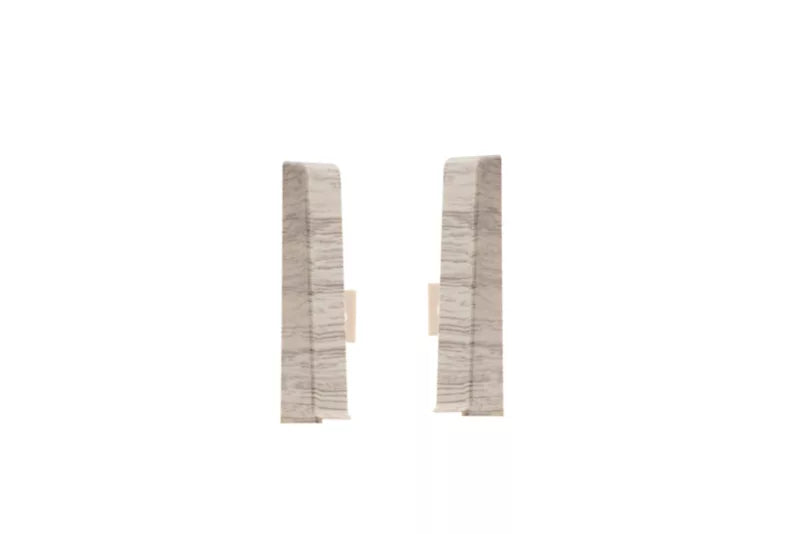 Endekapper til fodliste 20x60 mm Eg Camas Mat PVC 2 stk.