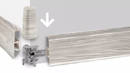 Endekapper til fodliste 20x60 mm Eg Camas Mat PVC 2 stk.