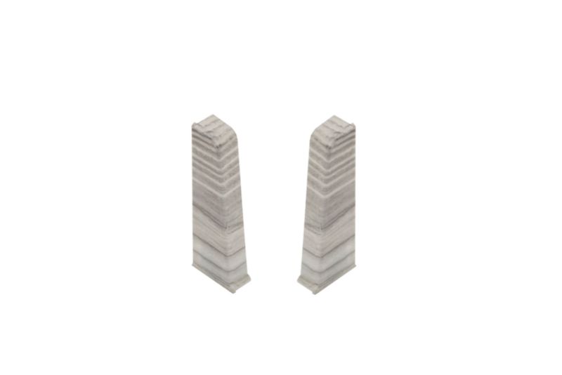 Endekapper til fodliste 20x60x10 mm PVC Wiąz Amaranta Mat 2 stk.