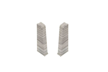 Endekapper til fodliste 20x60x10 mm PVC Wiąz Amaranta Mat 2 stk.