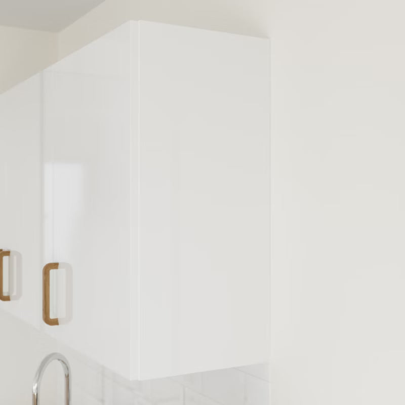 Endepanel til Overskab 32x72 cm Hvid Blank