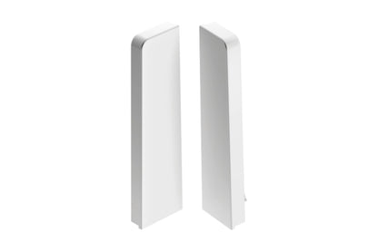 Endestykke til fodliste Masterline 15x60 mm Hvid