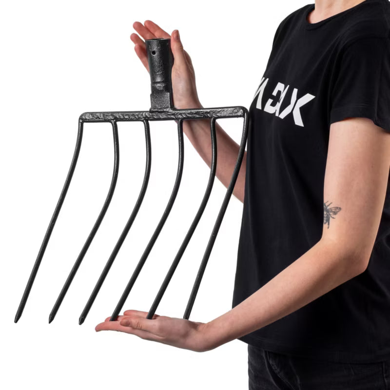 Ensilagegreb 6 Tænder 49x29 cm Hærdet Stål