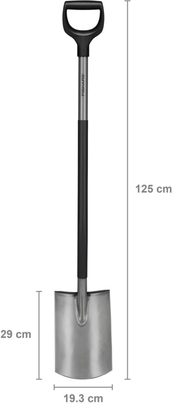Ergonomisk Lige Spadegreb 125 cm Grå