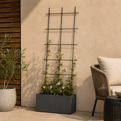 Espalier Stål 45x150 cm Grøn