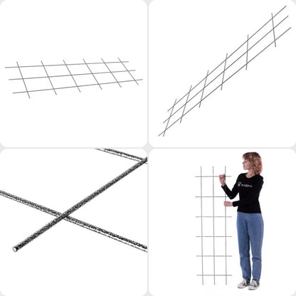 Espalier Stål 45x150 cm Grøn