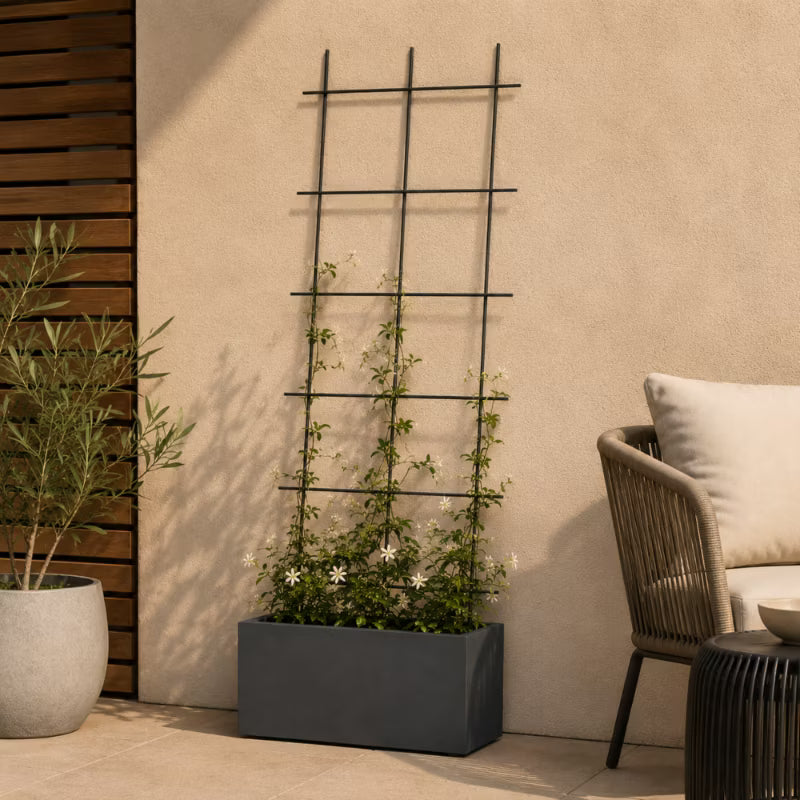 Espalier Stål 45x150 cm Grøn