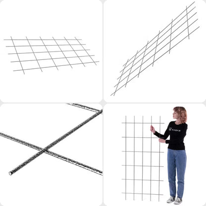 Espalier til Klatreplanter 75x150 cm Stål
