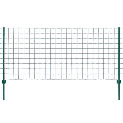 Eurohegn 20x1,5 m Stål PVC Grøn