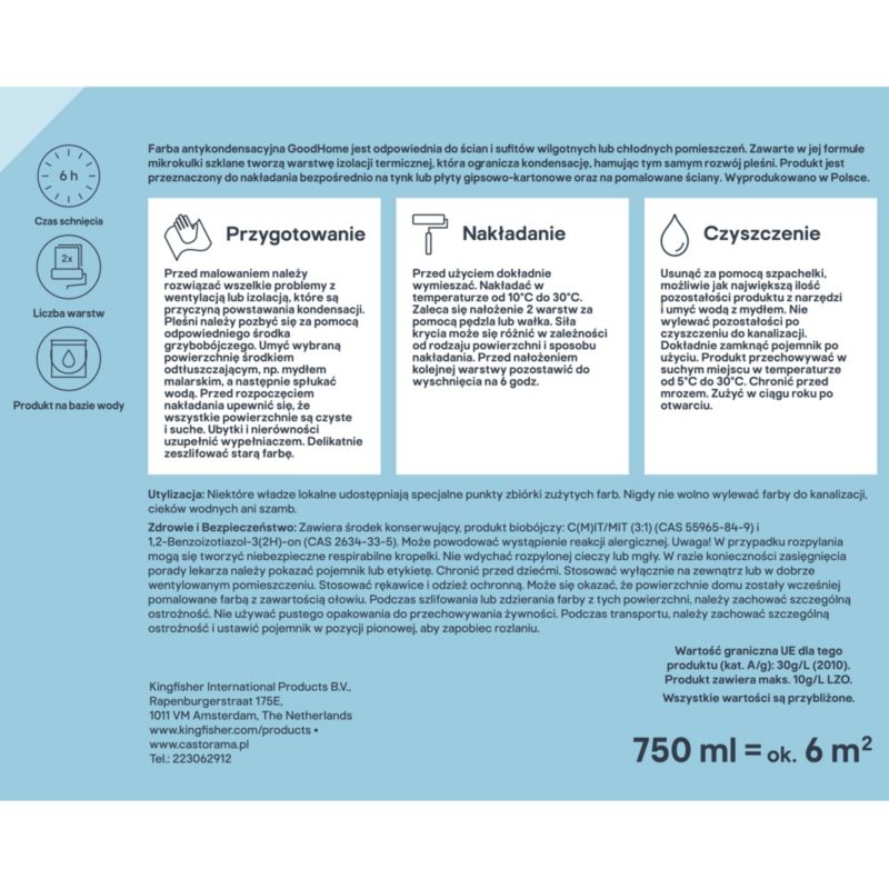 Antikondensationsmaling 0,75 l