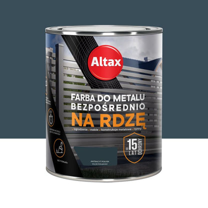Altax antikorrosionsmaling antracit halvmat 0,75 l