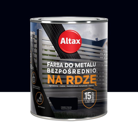 Altax antikorrosionsmaling sort højglans 0,75 l