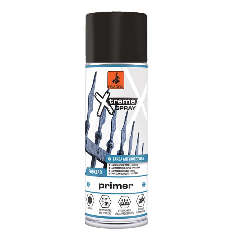 Dragon antikorrosionsspray 0,4 l sort