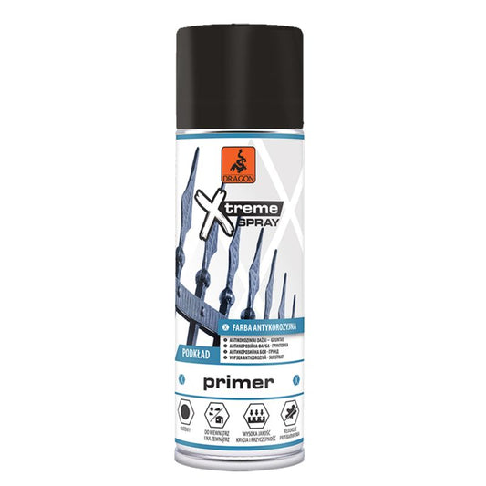 Dragon antikorrosionsspray 0,4 l sort