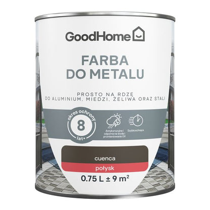 GoodHome antikorrosionsmaling blank brun 0,75 l