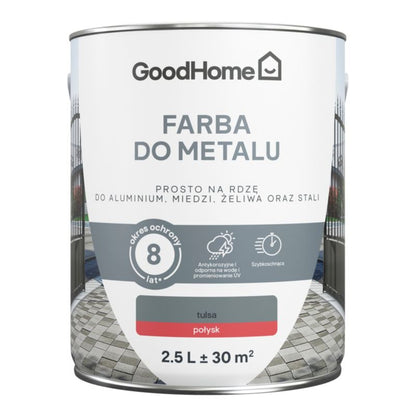 GoodHome antikorrosionsmaling blank mørkegrå 2,5 l