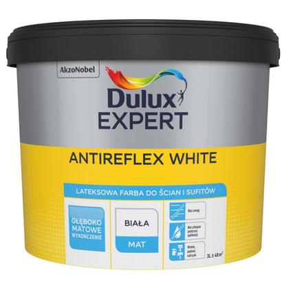 Dulux Expert antirefleks hvid, pletbestandig maling 3 l